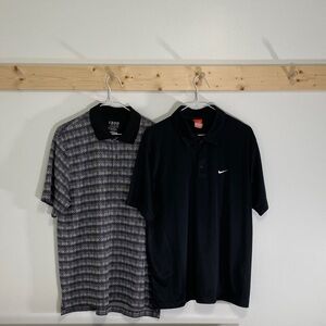 Nike Black, IZOD Gray, Purple Mens Polo Shirts